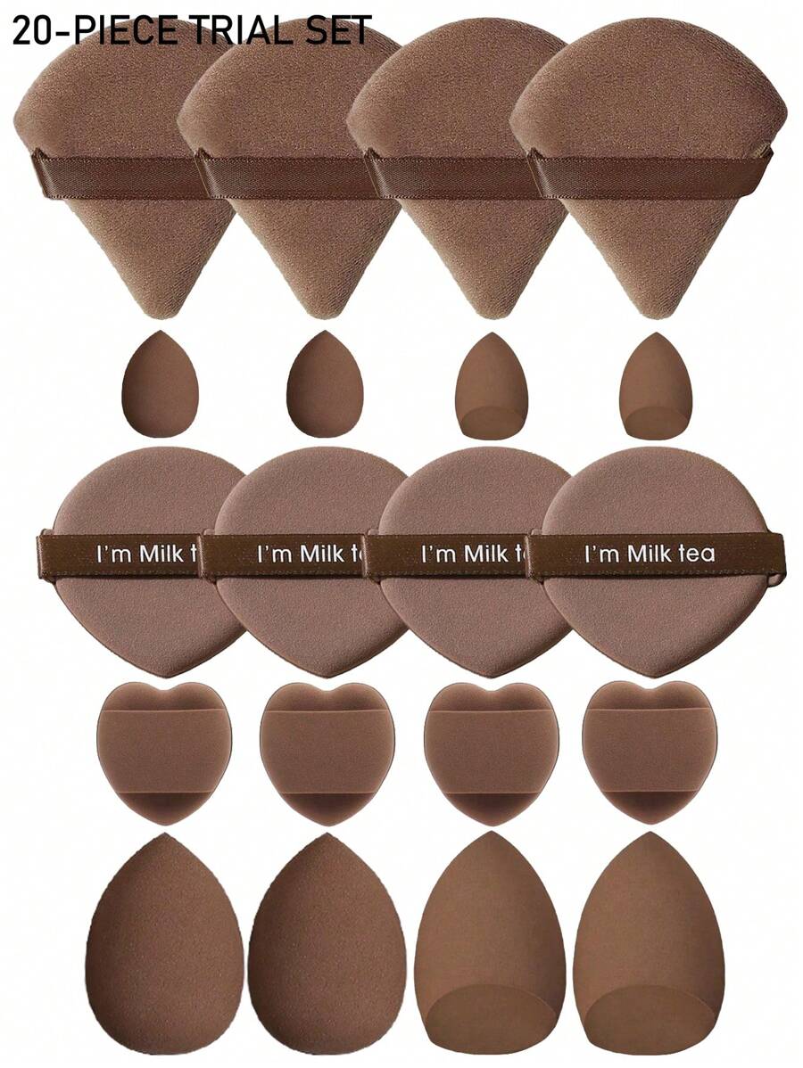 SHEIN طقم مكياج مع إسفنجات ومسّادات