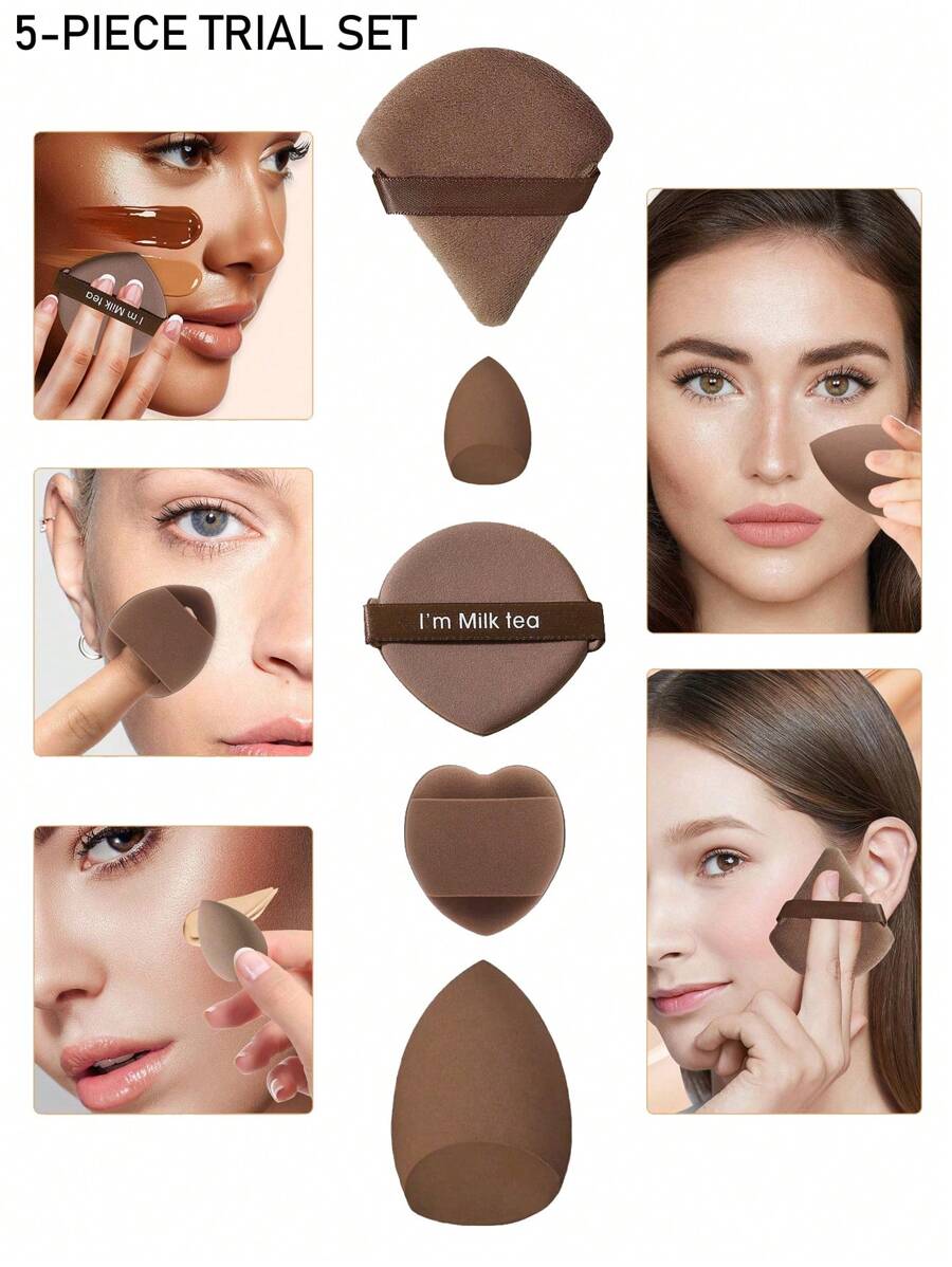 SHEIN طقم مكياج مع إسفنجات ومسّادات