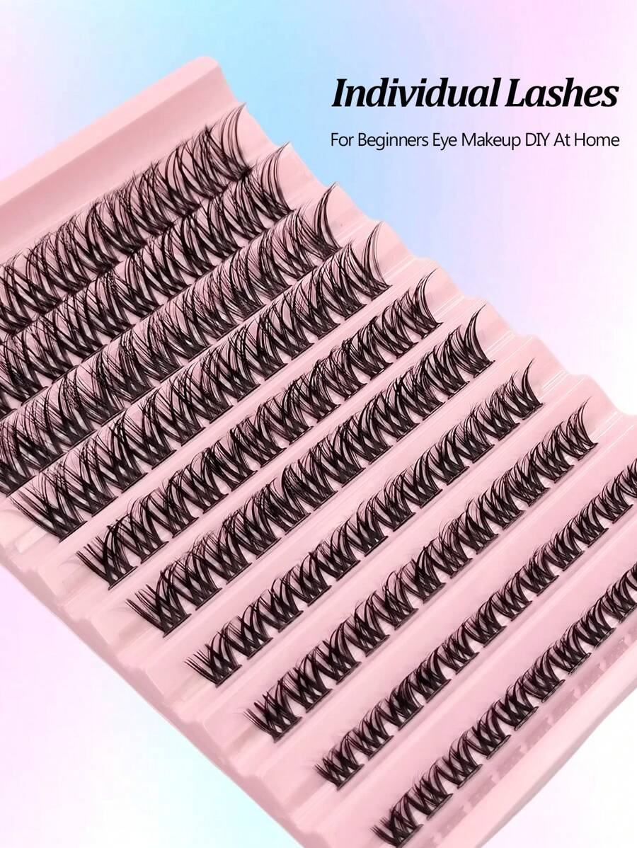 SHEIN Asiteo طقم 120 رموش فردية ناعمة بمظهر طبيعي