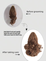 SHEIN SHDanrtsey باروكة شعر بشكل ذيل حصان مضفر خفيف الوزن