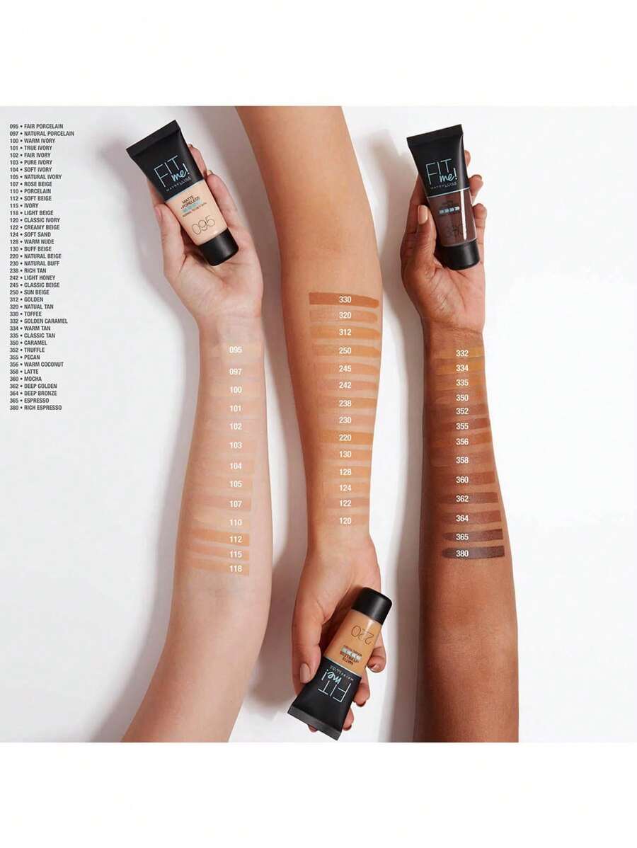Maybelline أساس ماتي عاجي 30 مل خالي من الزيوت وطويل الأمد