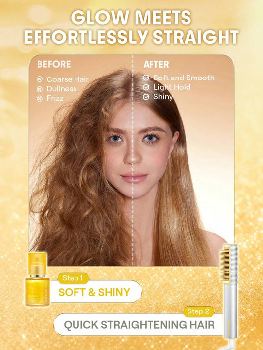 SHEGLAM HAIR مصل تصفيف عالي اللمعان 24 قيراط