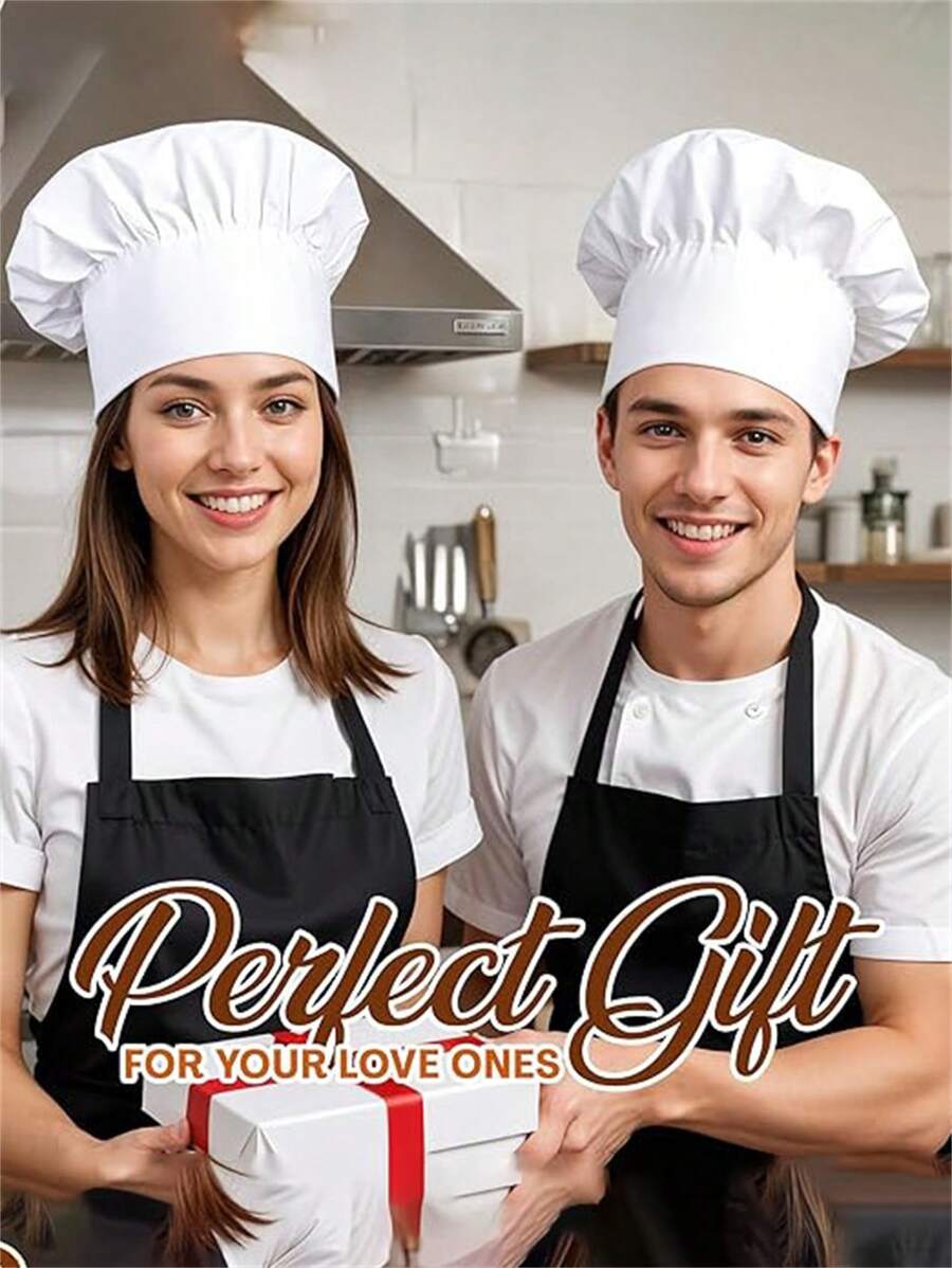 SHEIN قبعة طباخ قابلة للتعديل للطهي والخبز