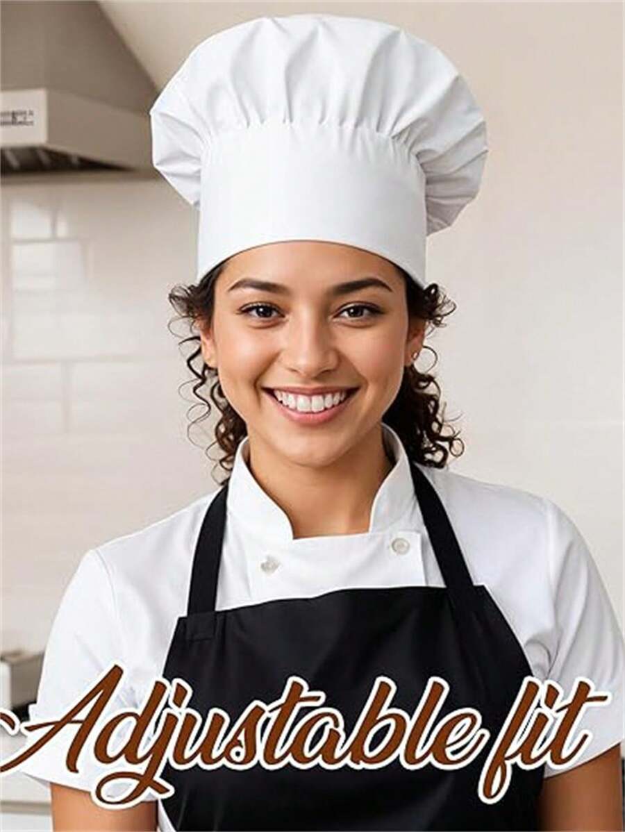 SHEIN قبعة طباخ قابلة للتعديل للطهي والخبز