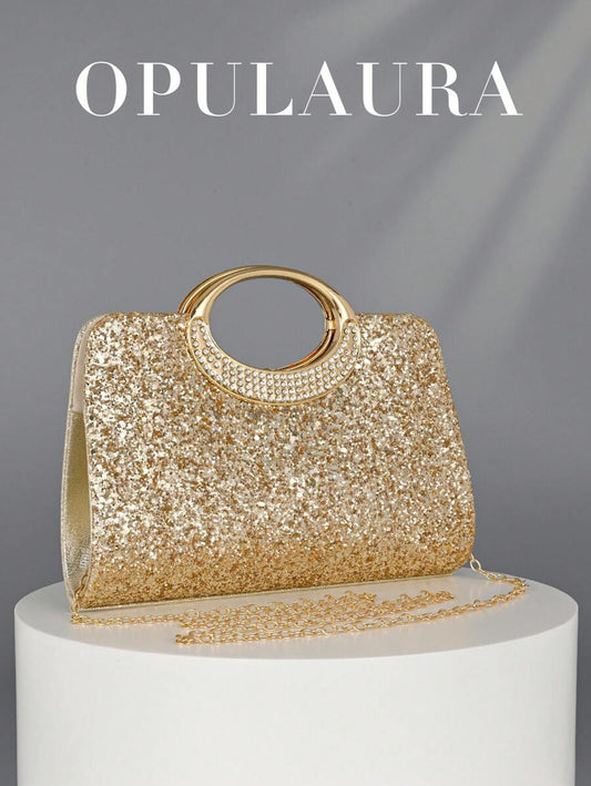 SHEIN حقيبة يد كريستال وزركون لامع أنيقة