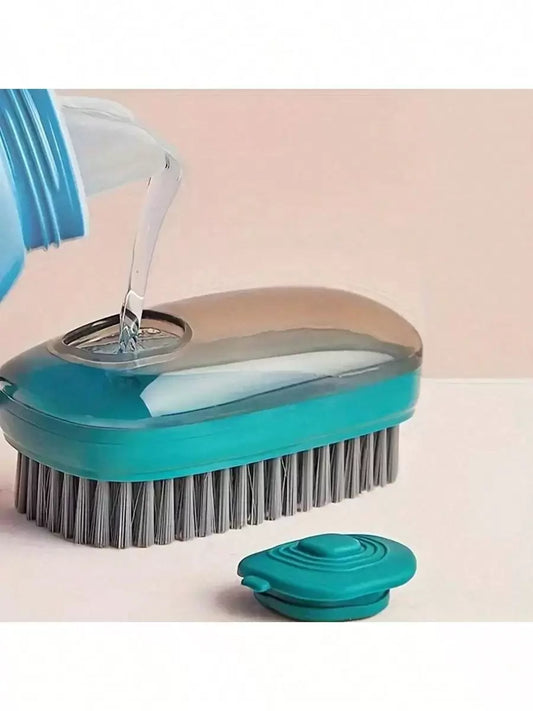 SHEIN فرشاة تنظيف متعددة الوظائف مع موزع صابون