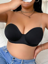 SHEIN حمالة صدر سوداء شفافة قابلة للفصل