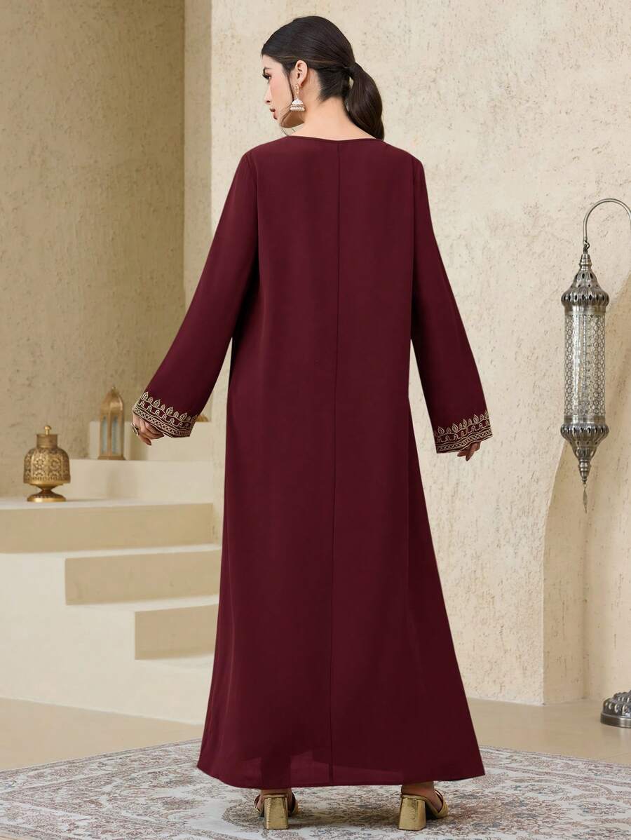 SHEIN Al Najma فستان ماكسي تركي كفتان وجلابية محتشم