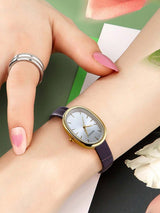 SHEIN ساعة كوارتز نسائية بتصميم عتيق بسيط