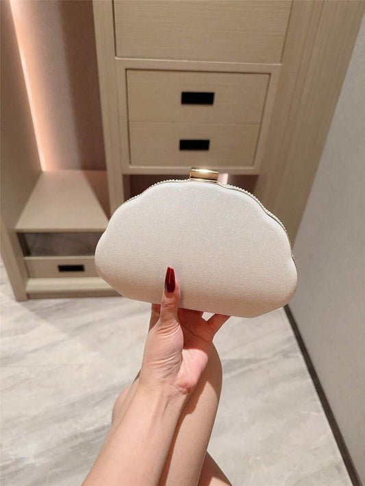 SHEIN حقيبة كتف مستطيلة مزينة بالخرز المزيف