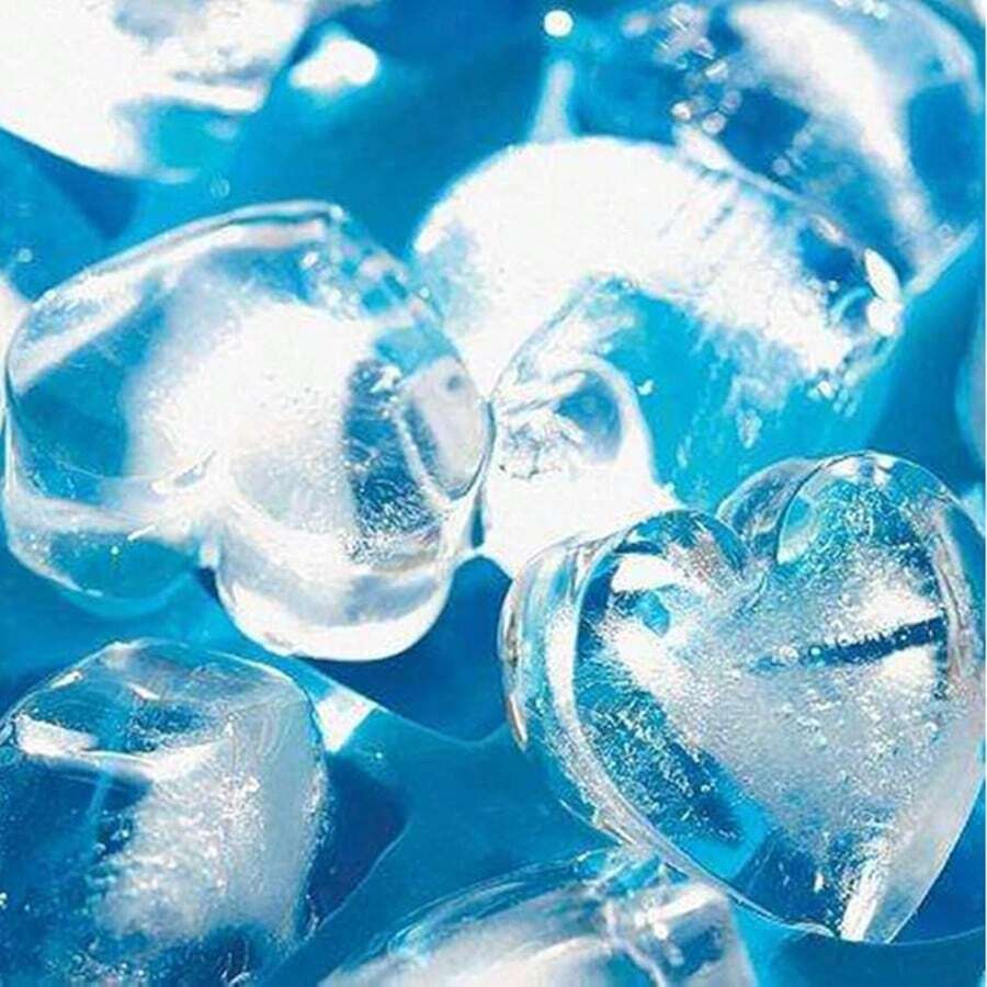 SHEIN قالب سيليكون وردي 55 تجويف على شكل قلب للحلوى