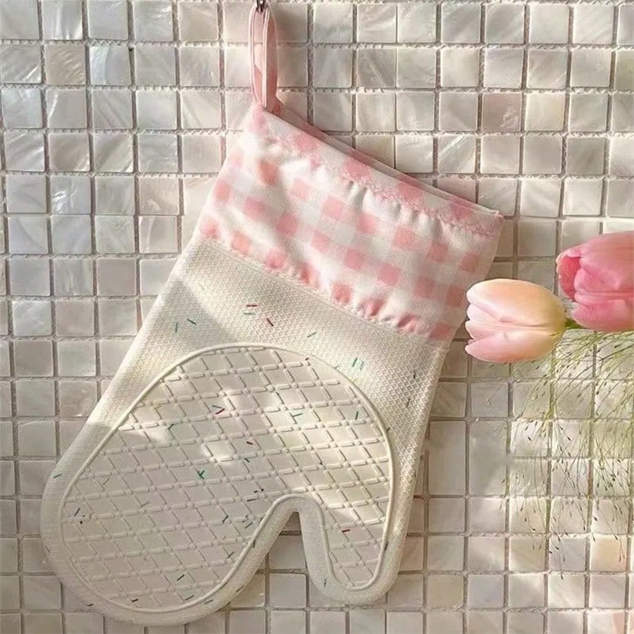 SHEIN قفازات سيليكون مقاومة للحرارة وللانزلاق للمطبخ