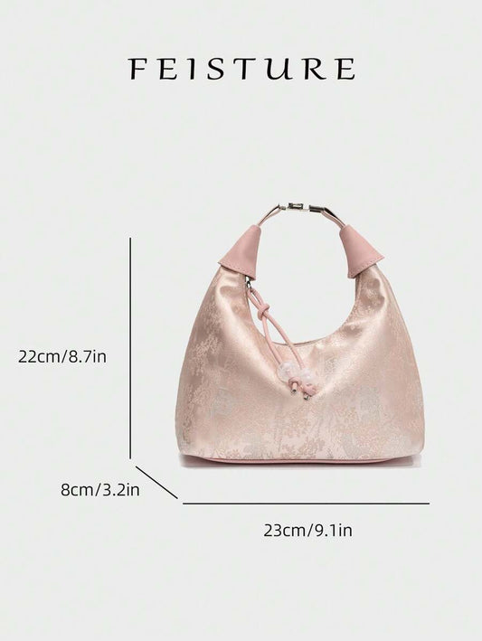 SHEIN حقيبة قماشية نايلون بطراز صيني مطرز