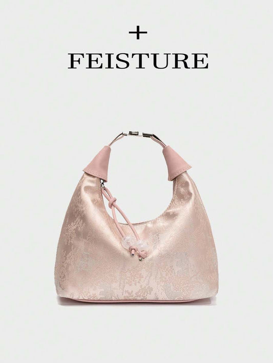 SHEIN حقيبة قماشية نايلون بطراز صيني مطرز