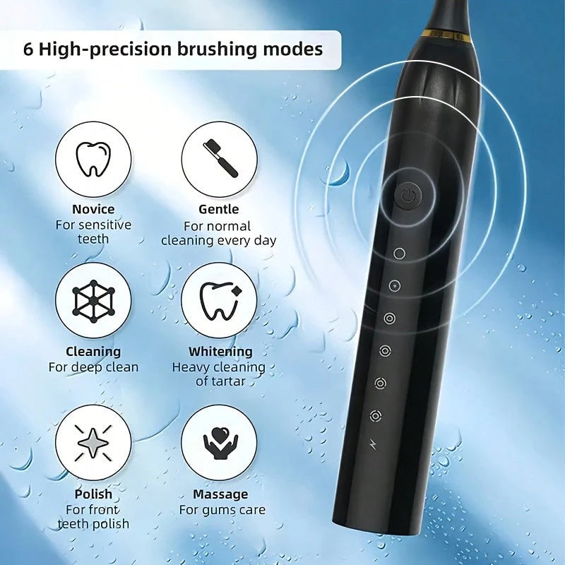 SHEIN فرشاة أسنان كهربائية مقاومة للماء قابلة للشحن