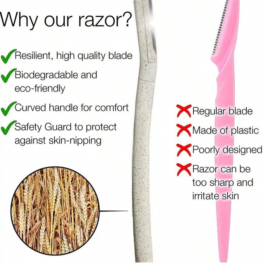 SHEIN طقم 6 شفرات حلاقة حواجب نسائية