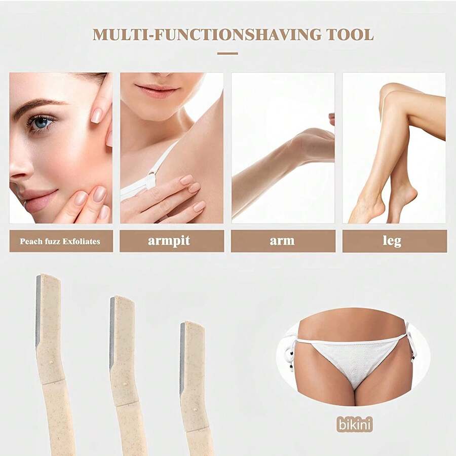 SHEIN طقم 6 شفرات حلاقة حواجب نسائية