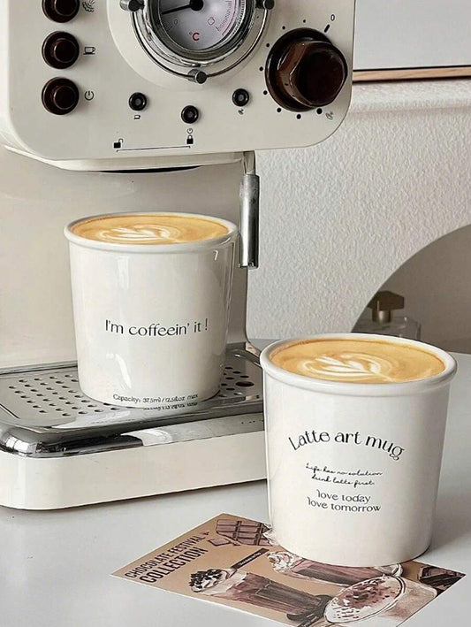 SHEIN كوب سيراميك بسيط