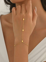 SHEIN LIEBEIRIS سوار يد مطلي بالذهب عيار 18 قيراط