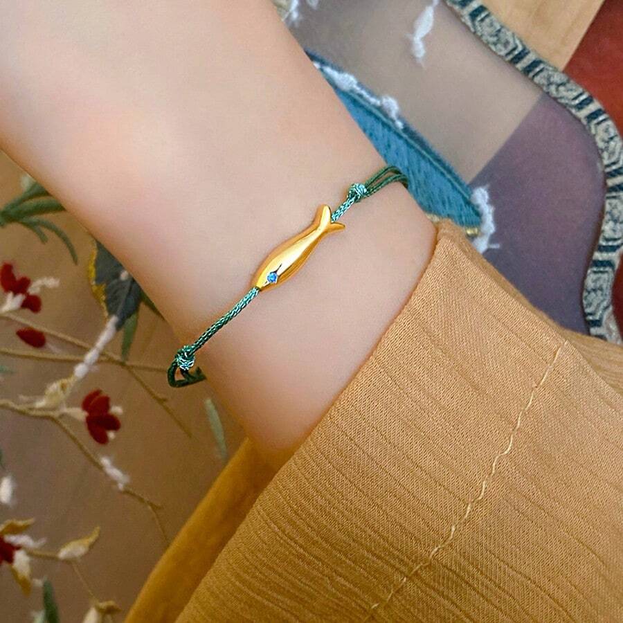 SHEIN سوار سمكة الكارب البسيط للجنسين