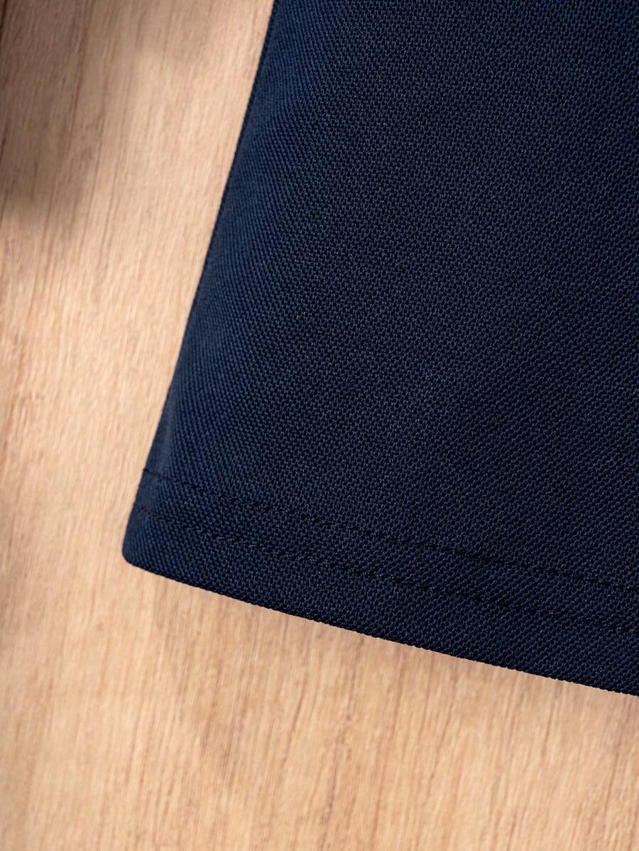 SHEIN قميص بولو أولادي كاجوال بأكمام طويلة وياقة