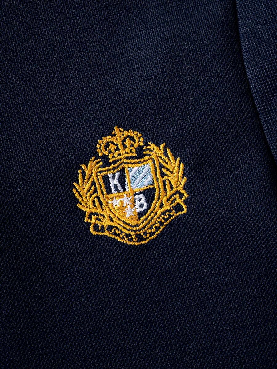 SHEIN قميص بولو أولادي كاجوال بأكمام طويلة وياقة