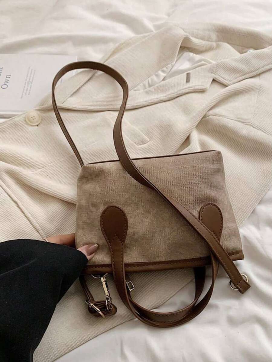 SHEIN حقيبة كتف بنية أنيقة