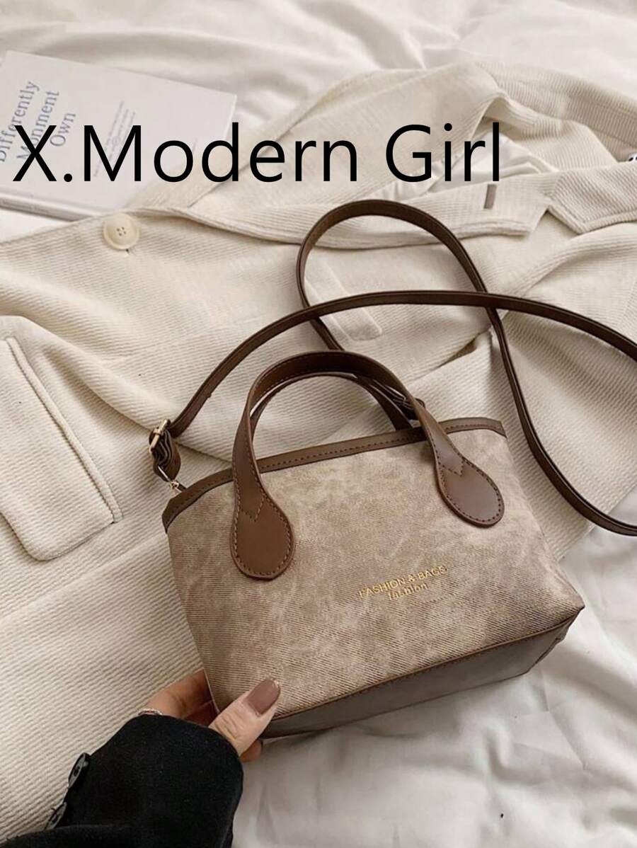 SHEIN حقيبة كتف بنية أنيقة