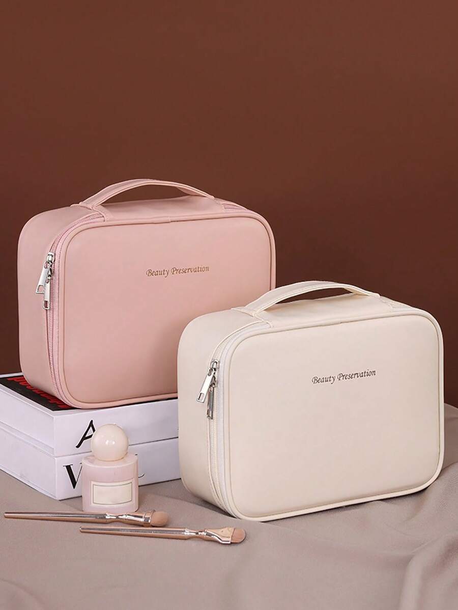 SHEIN حقيبة مستحضرات تجميل كبيرة وعملية