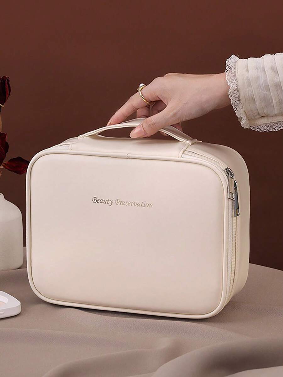 SHEIN حقيبة مستحضرات تجميل كبيرة وعملية