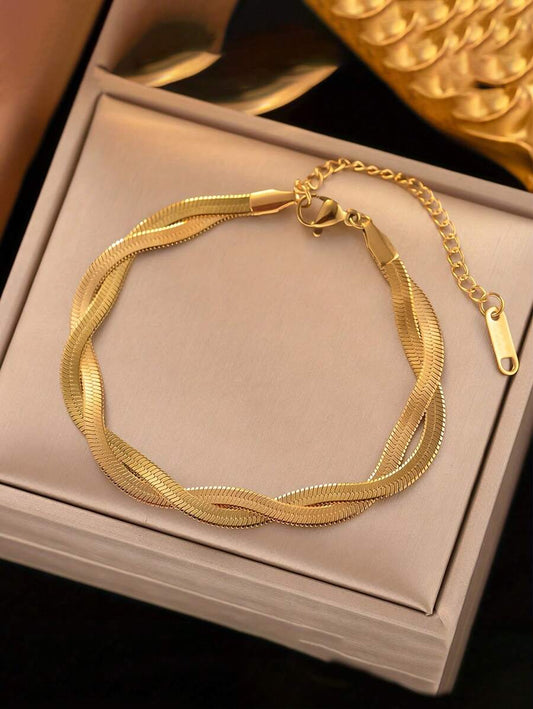 SHEIN سوار ستانلس ستيل أنيق