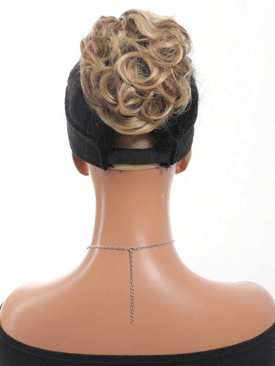 SHEIN مشد شعر كعكة دونات مجعد اصطناعي