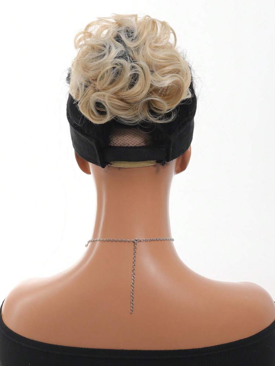 SHEIN مشد شعر كعكة دونات مجعد اصطناعي