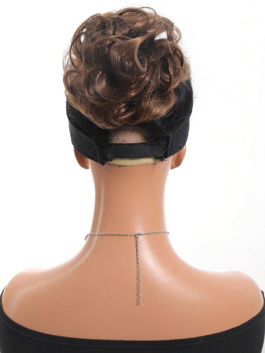 SHEIN مشد شعر كعكة دونات مجعد اصطناعي