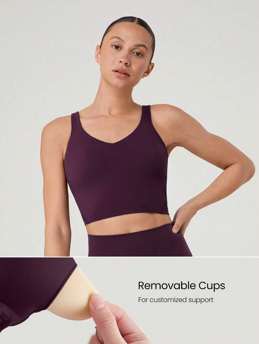 SHEIN GLOWMODE ملابس علوية خزان أكتيفي بحزام على الظهر للتمرينات واليوغا