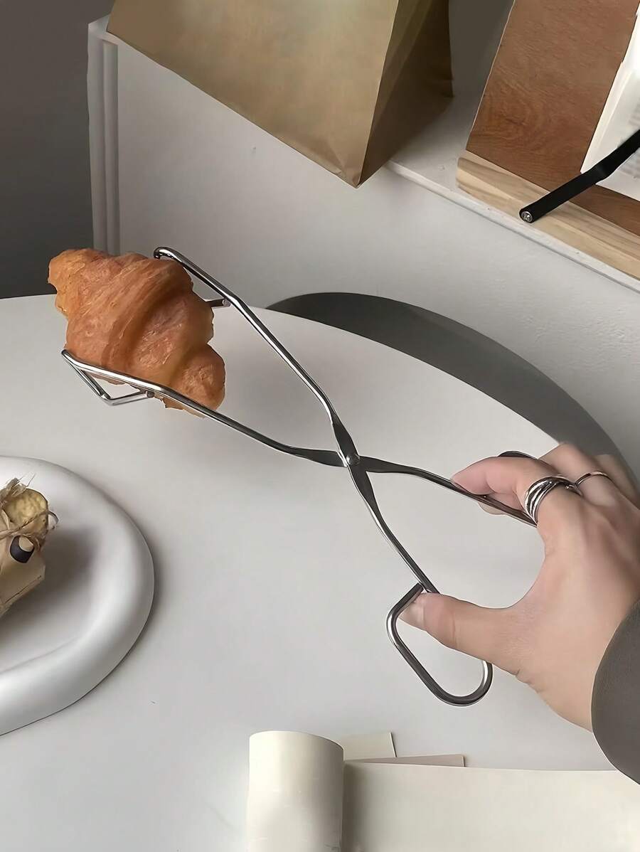 SHEIN مشبك خبز ستانلس ستيل بسيط للمعجنات والطبخ