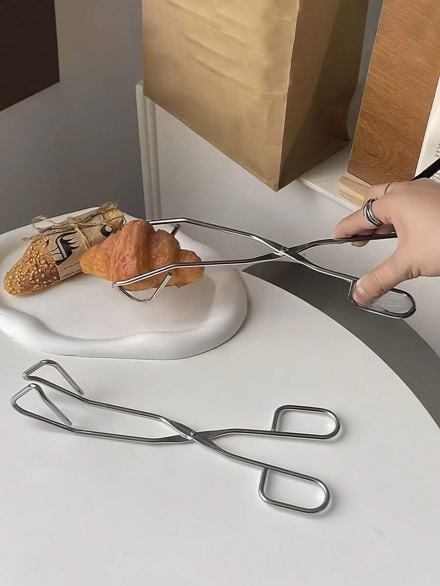 SHEIN مشبك خبز ستانلس ستيل بسيط للمعجنات والطبخ