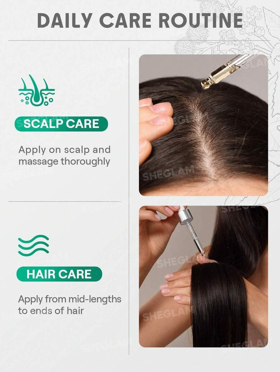 SHEGLAM HAIR زيت بالخروع الأسود لترطيب وتقوية الشعر وفروة الرأس