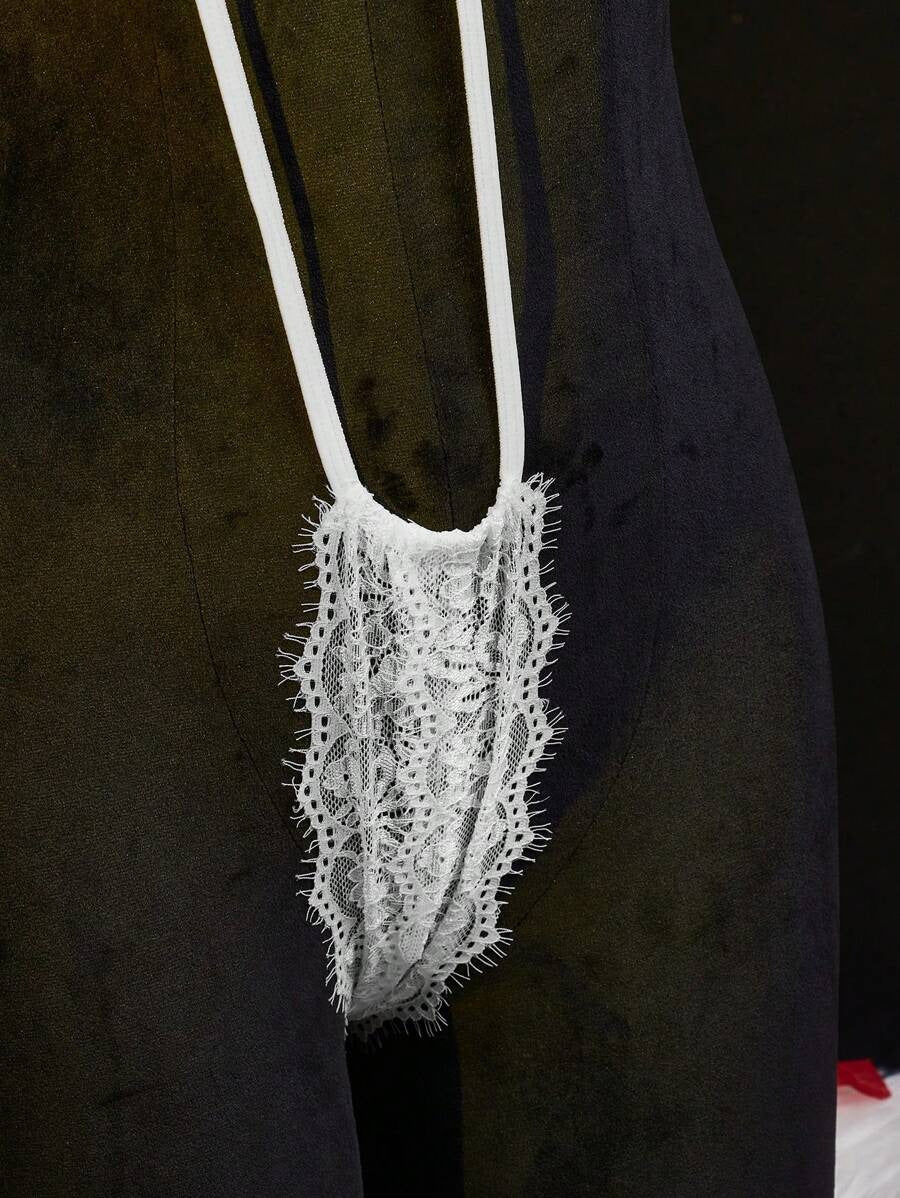 SHEIN جمبسوت نسائي بتصميم داخلي رفيع