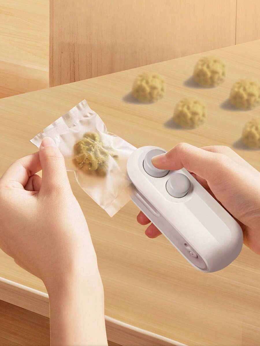 SHEIN USB جهاز ختم أكياس بلاستيكية كهربائي صغير 2 في 1 بشحن