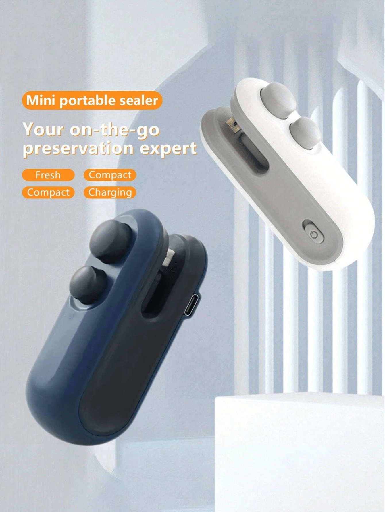 SHEIN USB جهاز ختم أكياس بلاستيكية كهربائي صغير 2 في 1 بشحن
