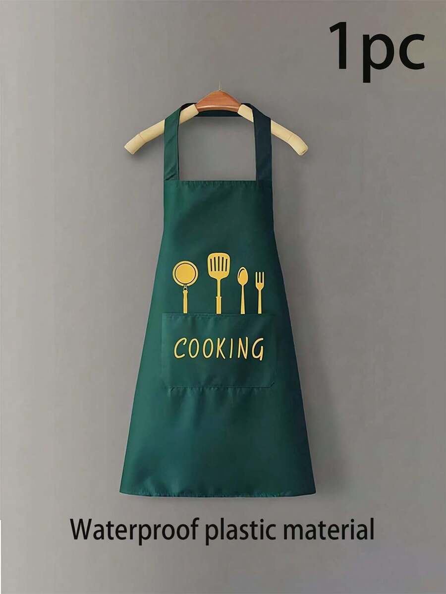 SHEIN مئزر مطبخ مضاد للماء والشحوم بتصميم أنيق