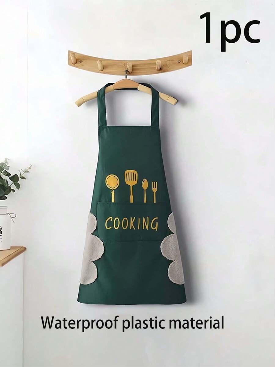 SHEIN مئزر مطبخ مضاد للماء والشحوم بتصميم أنيق