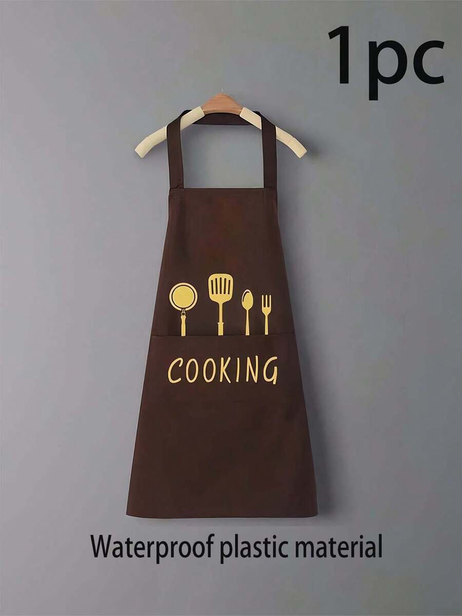 SHEIN مئزر مطبخ مضاد للماء والشحوم بتصميم أنيق