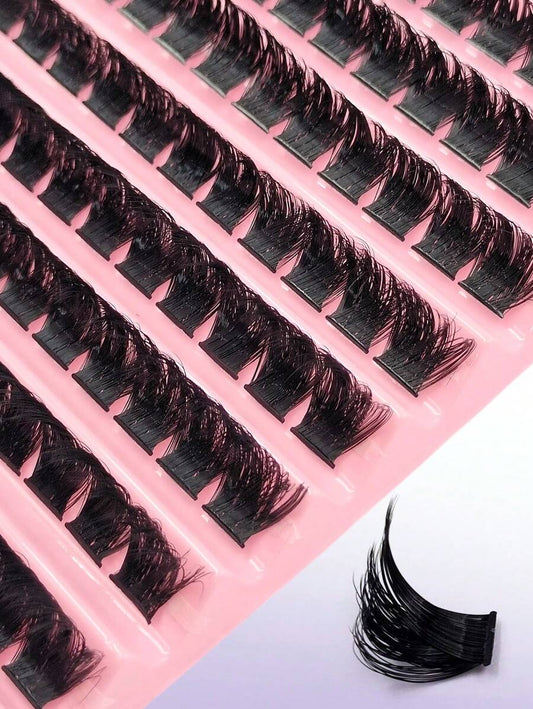 SHEIN Asiteo طقم 120 عناقيد رموش ناعمة وقابلة لإعادة الاستخدام