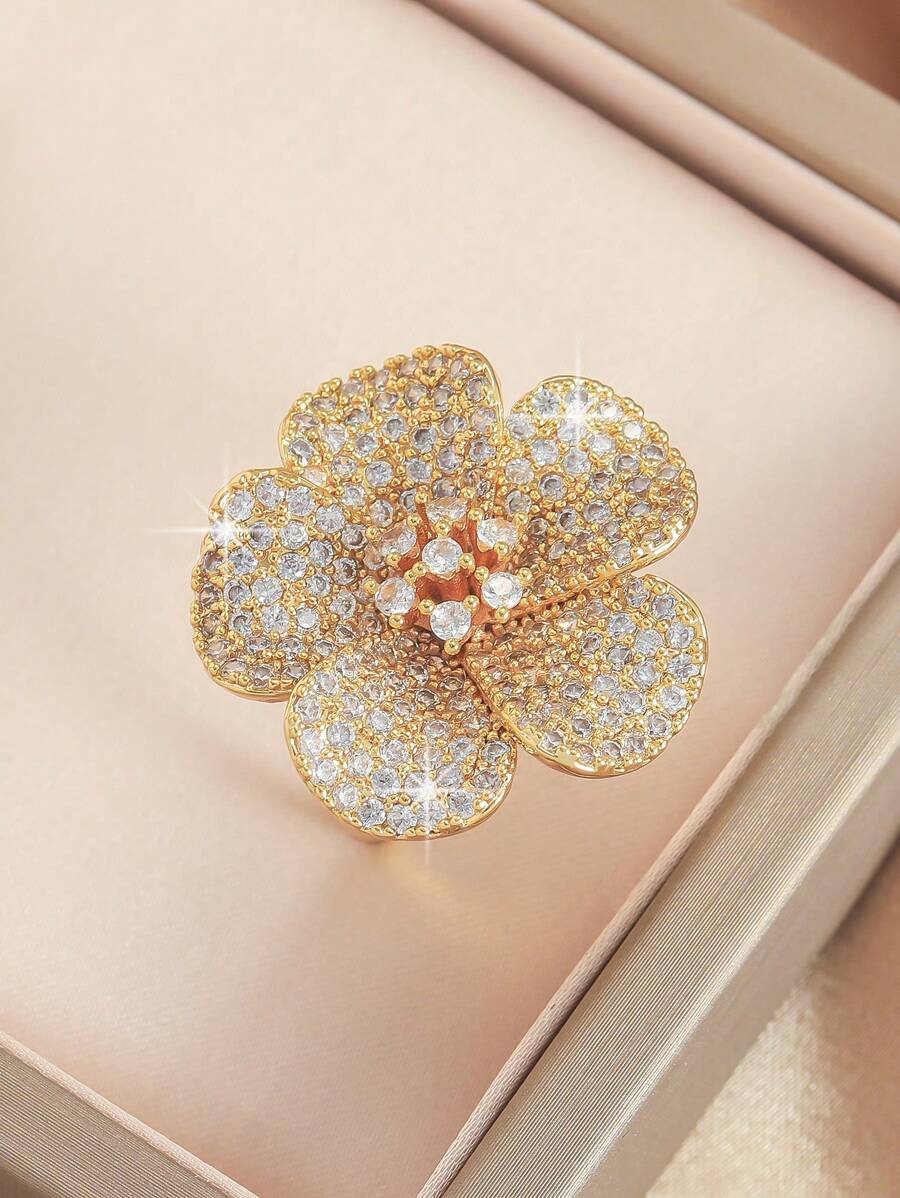 SHEIN خاتم  مرصع بزركون