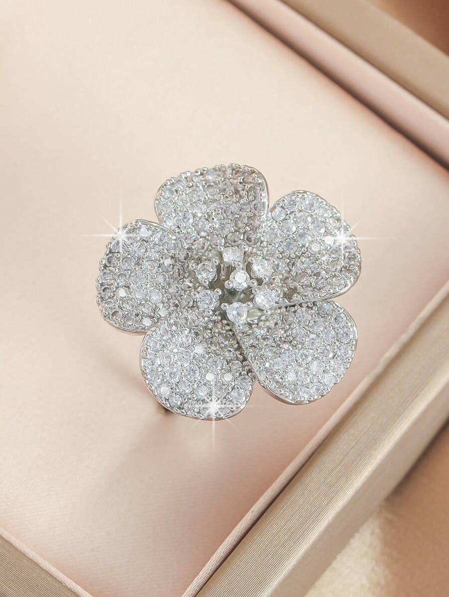 SHEIN خاتم  مرصع بزركون
