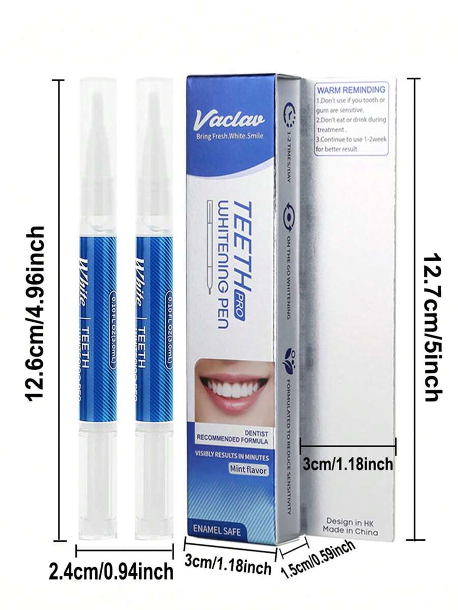 SHEIN Vaclav قلم تبييض الأسنان لإزالة البقع والحفاظ على صحة الفم