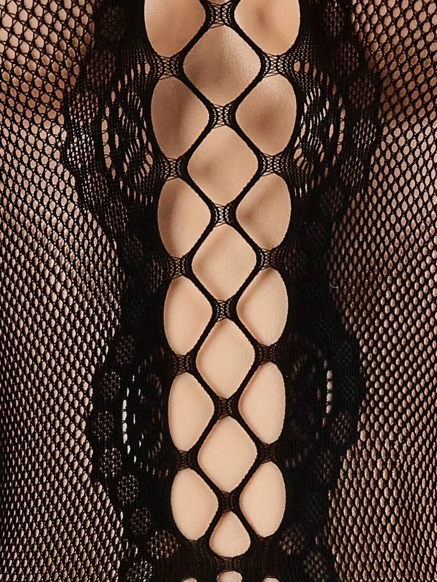 SHEIN ملابس داخلية مثيرة بوديسوت اسود شبك