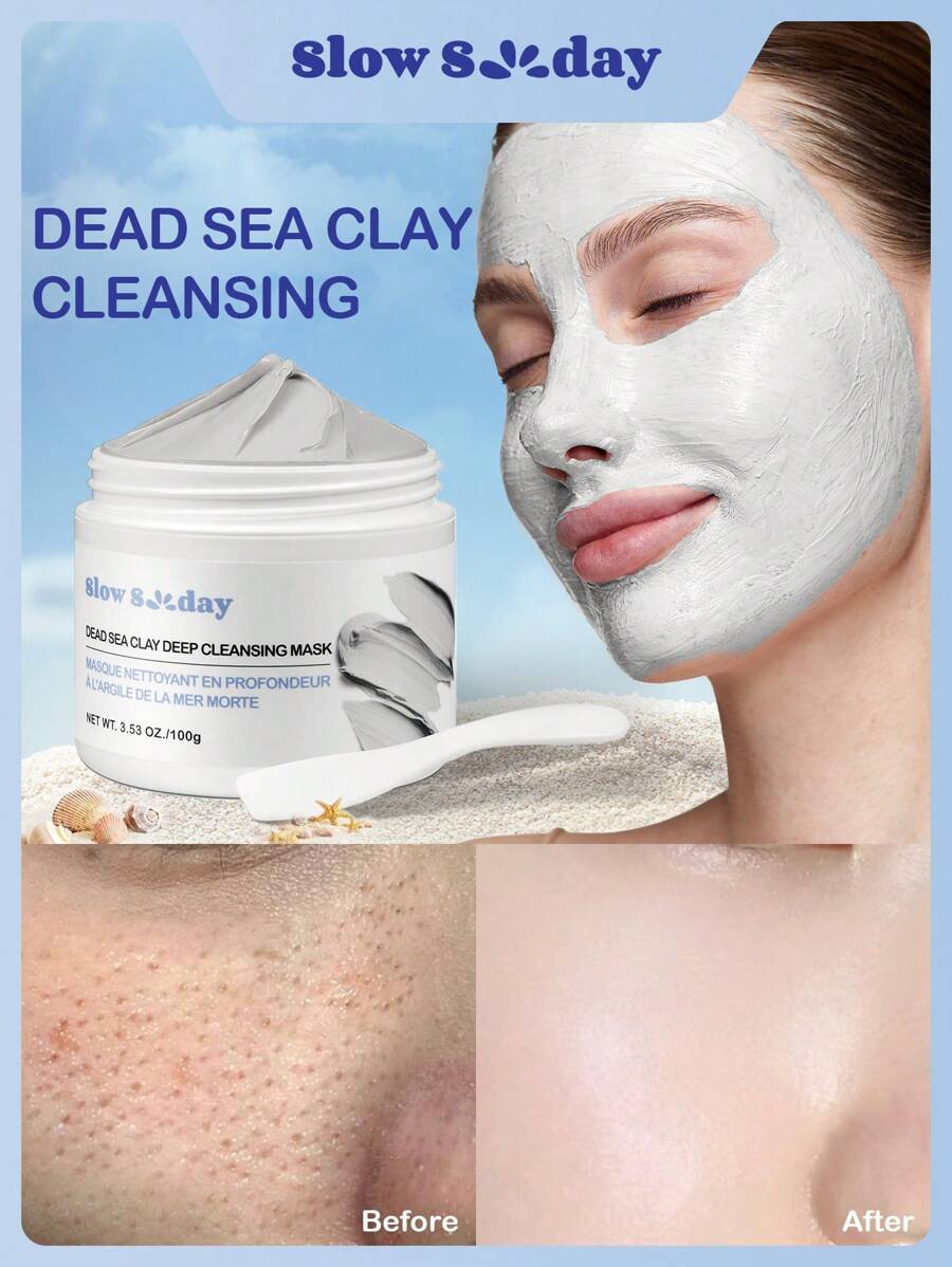 SHEIN SlowSunday كمامة بحر طين للتنظيف العميق